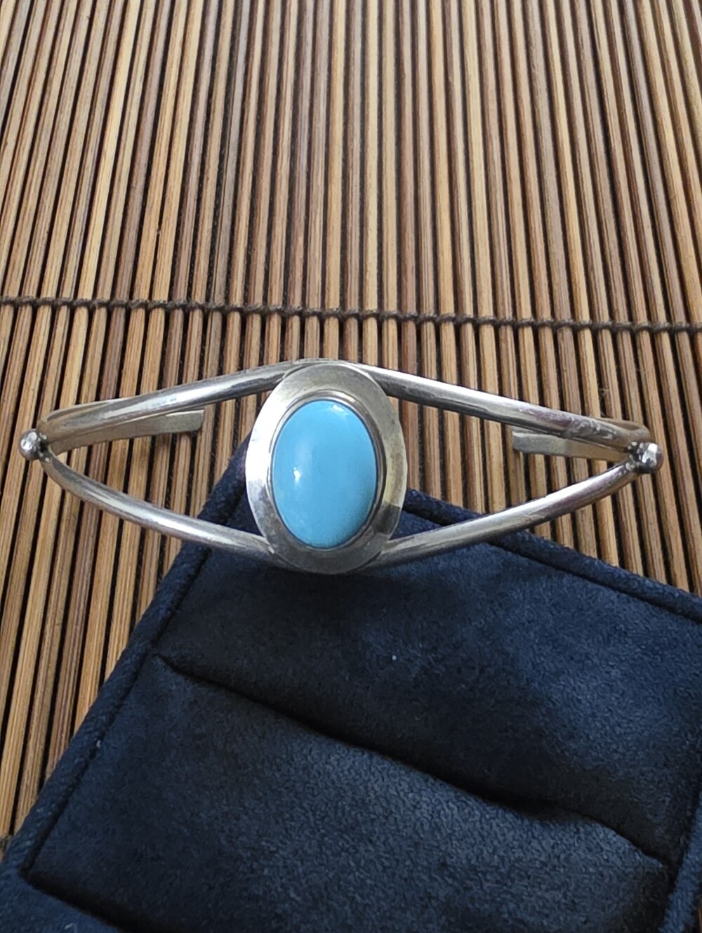 Sterling Silver Navajo Turquoise Cuff Bracelet (Vintage)